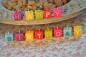 Preview: Geburtstagskerzen "HAPPY BIRTHDAY" Farbige Kerzen mit Einzel-Buchstaben Schrift