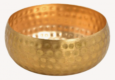 Deko Schale aus Metall Gold (B/H/T) 17x7x17cm