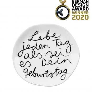 Mix & Match. Teller "Lebe jeden Tag, klein"