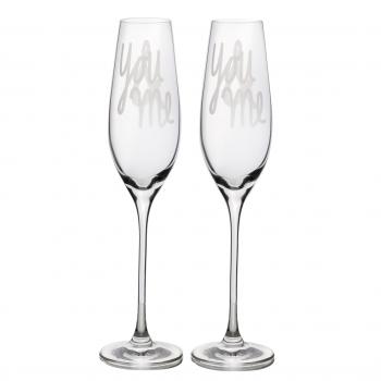 Sektglas Set "You & me"