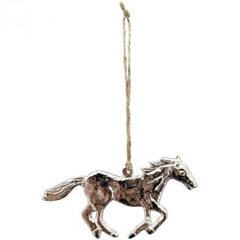 Pferd Hänger GROS, Alu/Metall, 10x10x6 cm