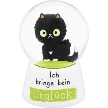 Schneekugel »schwarze Katze«