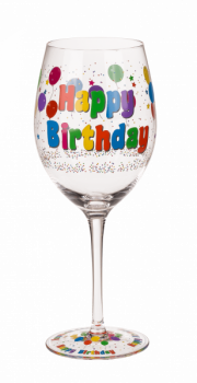Preview: Weinglas, Happy Birthday, für ca. 600 ml