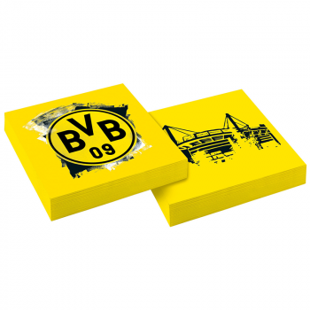20 Servietten - 33cm - BVB Borussia Dortmund