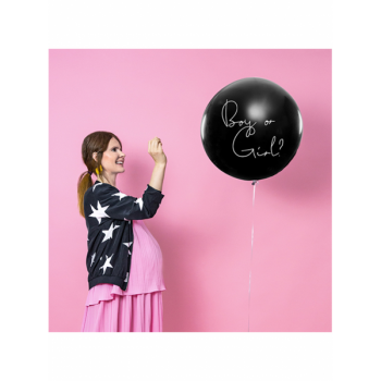 Riesenballon - Ø 1m - Boy or Girl - Pink - Babyshower