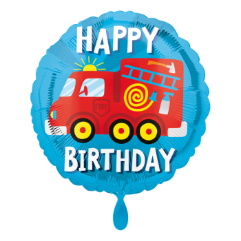Ballon - Feuerwehr Happy Birthday