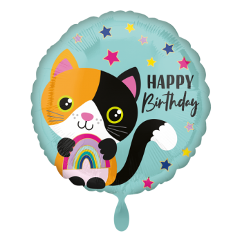 Ballon - Katze Birthday - Calico Cat