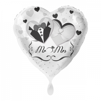 Ballon - Mr. & Mrs. Brautpaar