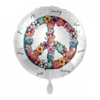 Ballon - Frieden Peace Flower Power