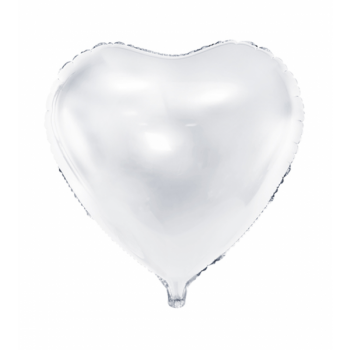 Ballon - Herz - Weiß