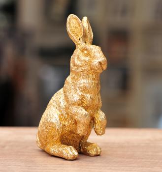 Hase gold ca. 12cm