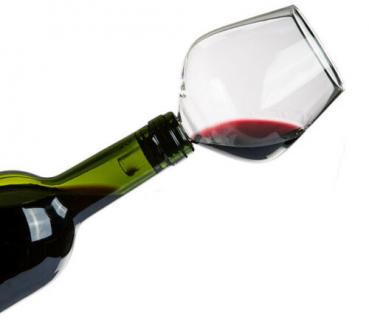 Glas Flaschenaufsatz mit Silikondichtung Wein Dispenser Trinktrichter Aufsatz