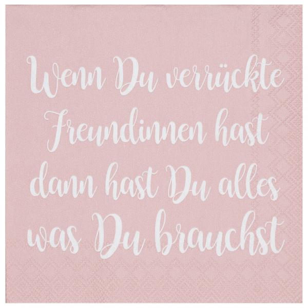 Cocktailservietten "Wenn du verrückte..."