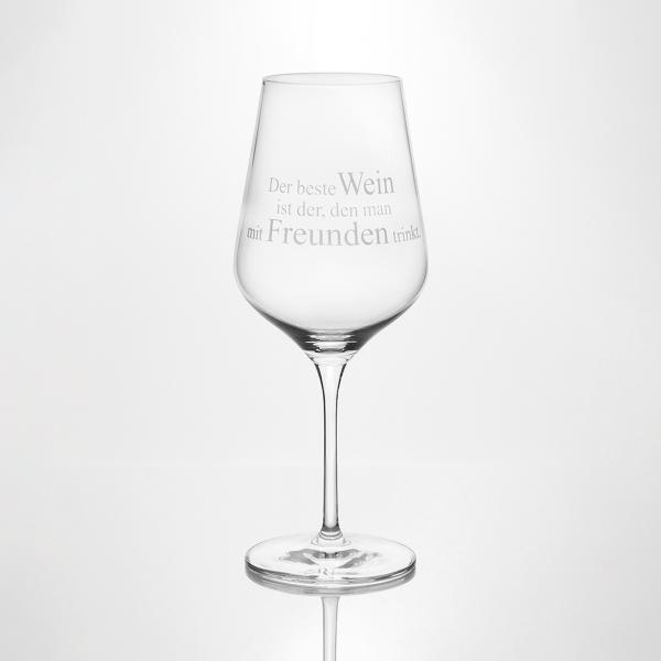Weinglas "Der beste Wein"