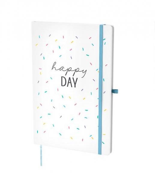 Notizbuch A5 "happy day"