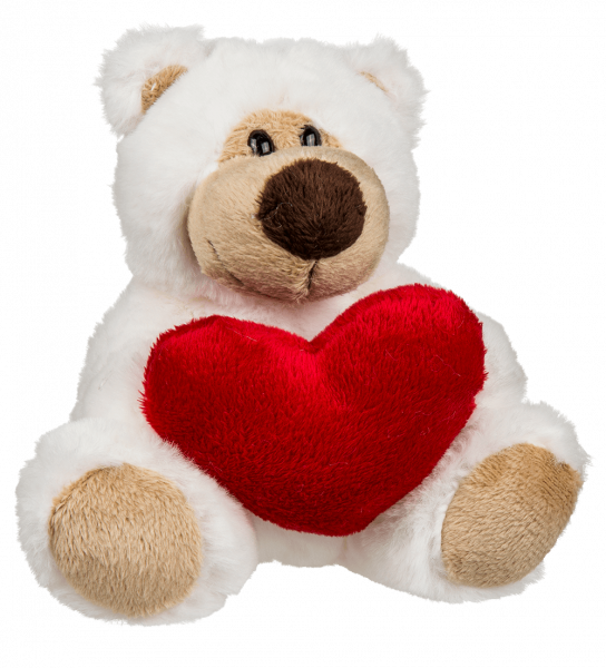 Plüsch-Bär mit rotem Herz, Big Love, ca. 15 cm