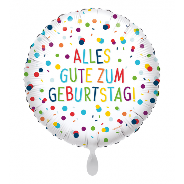 Ballon - Konfetti Birthday Alles Gute zum Geburtstag