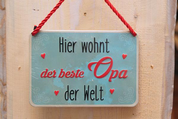 Blechschild Opa