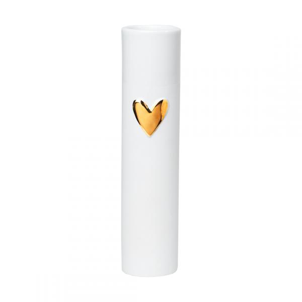 Vase Herz "gold"