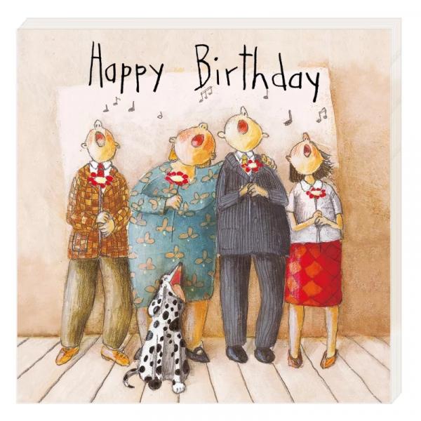 Servietten Geburtstagschor