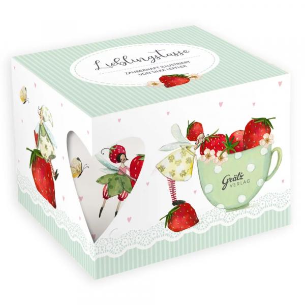 Tasse Erdbeeren